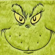 The Grinch Who Stole Christmas 41" Jumbo Furry Stocking Fuzzy Fur DR. SUESS NEW