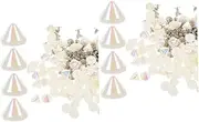 TEHAUX 2sets Punk Craft Rivets Clothing Rivet Spike Kit Storage Time for Crafts 100pcs*2