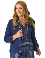 [Fella Hamilton] Sabrina Stretch Jacket in Dark Denim