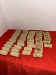 Wine corks - 45 Total - For Crafts & Projects 16 Printed With Grapes-29 Plain