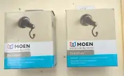 Moen Bradshaw Robe Wall Towel Hooks Oil Rubbed Bronz. 2 Available. New Box
