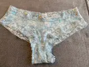 *Victoria's Secret. M. Cheeky. Blue. Sky/Cloud like pattern. NWT