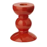 Addison Ross Lacquered Bobbin-Shaped Candlestick, Small