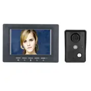 7"Video Door Phone Doorbell Intercom 1-Camera 1-Monitor Night Vision with IR-CUT