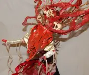 Four Horsemen of the Modern Apocalypse Voodoo Doll with Stand ~ Occult Art