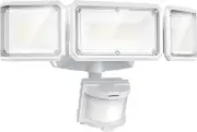 Battery Powered LED Flood Light 1500Lm Motion Sensor Security Light White