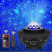 KOSU Galaxy Projector Star Projector with Remote Control, Color Changing, Music Bluetooth Speaker, Timer, Star Sky LED Night Light for Baby Kids Bedroom Party Deco Dance Night Speaker with Lights