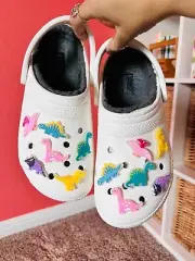12pcs Glow in Dark Dinosaur Shoe Charms!