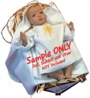 Baby Jesus in the Manger 'Creche Kit'