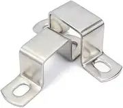Thickened 304 Stainless Steel Square Rectangle U-shaped Horse Tube Saddle Clip Buckle Throat Hoop Ohm Card(30x15 (5Pcs))