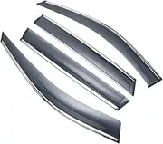Compatible for Audi Q3 (F3) 2018 2019 2020 2021 Plastic Exterior Visor Vent Shades Window Sun Rain Guard Deflector 4pcs