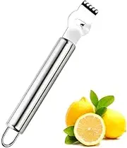 Livtor Stainless Steel Lemon Zester Grater, Lemon zester tool,citrus zester grater,zester tool for Orange Citrus Peeler with Channel Knife