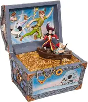 Disney Traditions Peter Pan Hook Treasure Strewn Tableau Chest Jim Shore Figurine