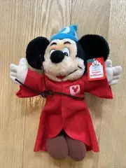 Vintage NWT The Disney Channel Mickey Mouse Sorcerer Plush 14" Disneyland