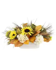 Creative Displays Traditional Fall Floral Arrangement with Sunflowers & Hydrangeas