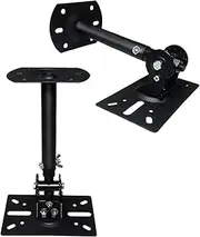 Speaker Wall & Ceiling Mount Hanging Bracket 2Pcs Heavy Duty for Home KTV Sound Equipment Swivel & Tilt Extendable Stand