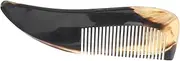 SOPOTUTU Ergonomic Horn Comb with Comfortable Handle Durable Thickened Design for Hair Crafted Fine Tooth Comb for Men and Women for Scalp Massage and Grooming