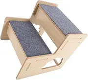HAPINARY Sturdy Dog Step 2 Step Wooden Pet Stair Pet Accessory for Senior Dogs and Cats