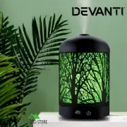 Devanti Ultrasonic Aroma Diffuser Aromatherapy LED Lights Iron Humidifier Forest