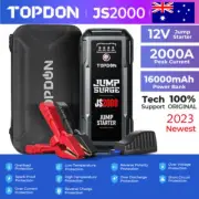TOPDON JS2000 Jump Starter Power Bank Station 2000 Peak Amps Jumper Box