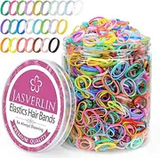2000Pcs Colorful Rubber Bands, Mini Elastic Hair Ties Girls Women Hair Elastics Bands No Damage Rainbow Styling Accessories 25 Colors