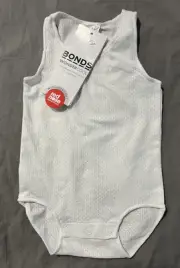 Bonds Baby Wondercool White One Piece - Size 000 - Wonderbodies