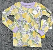 Burt’s Bees Lemon Floral Long Sleeve Pj Top