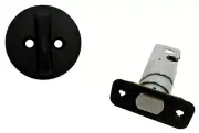 Schlage B80 622 12-287 Flat Black-Polished Lopsided Deadlock with Reinforcer