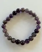 Lace Amethyst Beaded Bracelet