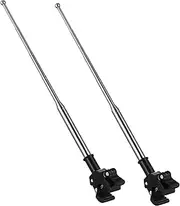 PRETYZOOM 2pcs Flagpole Holder for Motorcycle Bicycle Durable Cycling Accessories with Eye Catching Design and Telescopic for