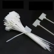 Self-Locking Zip Ties， Nylon Cable Ties with Tag Labels, Loop Markers