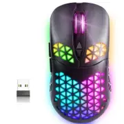 KM-3 Wireless Gaming Mouse Rechargeable RGB Wireless Mouse PC Gaming Mice wit...