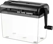 kowaku Manual Shredder Manual Paper Shredder Mini Bills Receipts Handheld Practical Household A4 Size Stationery Paper Shredder, Black