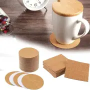 High Quality Cup Pad Self-adhesive 10Pcs Backing Sheet Coffee Cork Mat DIY