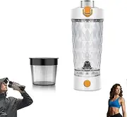 Problend One-Touch Shaker, One-Touch Shaker, Smooth Protein Mix Anywhere, Water Drink Mixer Portable Bottles For Gym Sport (white)