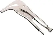 ＫＬＫＣＭＳ Locking Sheet Metal Clamp Welding Pliers 10"/7' Locking Pliers 90 Degree Bent Nose for Home Repairing, 11cmx22cm