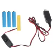 USB C Type-C Power Supply Adapter for AAA Battery Replace 4 AAA Battery for Toys