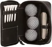 Golf Glove Holder | Portable Leather Golf Bag Organizer | Waterproof Multi-Functional Sport Accessories for Course Home Travel Trip Car Display Standbag Training