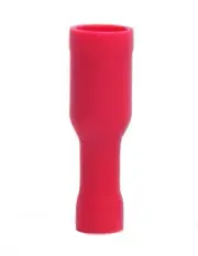 MVP 50 Pack 18-22 AWG Ga Red Vinyl Insulated Female Bullet Terminal .157"