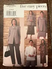 Vogue V7836 Uncut Sewing Pattern, Misses' Jacket, Top, Dress, Skirt, 14-18