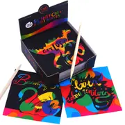 JarMelo - SCRATCH ART NOTES SET 130PCS