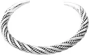 [Treasure Bay] TreasureBay Men's Solid Sterling Silver Bangle Bracelet