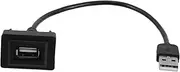 SWOOMEY Car Dash Flush Mount Double USB Adapter Panel Extension Cable Compatible with Toyota Vios Effortless Installation Space Saving Design Durable Construction