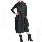 IC Collection NWTs Black Slide Design Pockets Textured Sleeveless Dress size XL