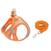 Breathable Reflective Pet Chest Strap Vest With Traction Rope