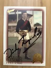 DICK REYNOLDS SUPER RARE HAND SIGNED HALL OF FAME CARD #49 OF 110 MINT CONDITION