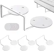 Mattress Slide Stopper, 4X Non-Slip Mattress Stoppers, Removable Brackets, White, Black, Metal Prevent Sliding for Home Use, No-Punch Fixer, Secure Bed Frame Suppor