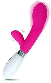 G-Spot Rabbit Vibrator Dildo Clitoris Stimulator, Silicone Vaginal Nipple Massager with 10 Vibration Modes for Women Pleasure, Powerful Waterproof Rechargeable Adult Sex Toys for Women Couples