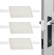 Door Silencer, 3pcs Quiet Closer Cushion with Elastic Straps, Effective Door Noise Dampening Solution for Home, Cushion for Peaceful Sleep, Soft Cloth Latch Covers