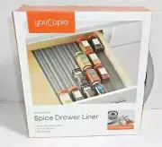 YouCopia Spice Drawer Liner 10 ft. Roll Gray Brand NIB